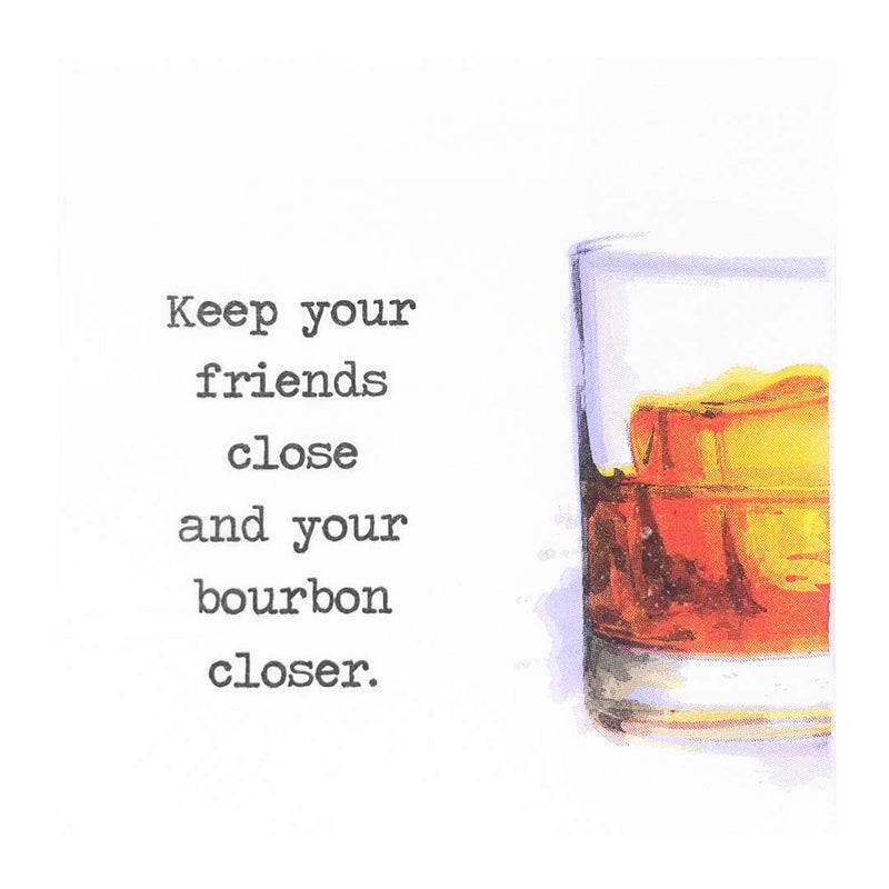 Kitschy Collective 30 Pk, "Keep Your Bourbon Close" 3-Ply Paper Party Cocktail Napkins for Bourbon Whiskey Drinkers or Clubs - Image 2